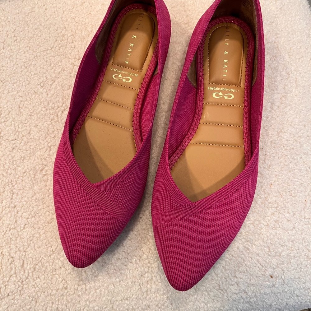 Kelly & Katie Jayde Fuchsia Ballet Flats - Sz 7